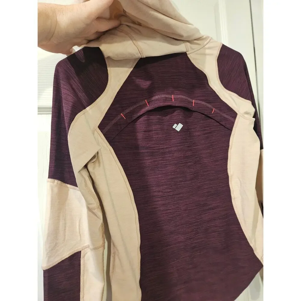 Obermeyer Girls‎ Cora FLC Hoodie Youth Large 14-16 Purple Pink Stretch Pullover